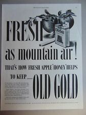 1944 Fresh as Mountain Air OLD GOLD CIGARETTES vintage print ad picture
