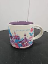 Starbucks Disneyland You Are Here Series Mug Cup Disney Parks Pink Blue 14oz  picture