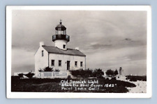 RPPC 1930'S. OLD SPANISH LIGHT HOUSE. POINT LOMA, CALIF. POSTCARD. BQ25 picture