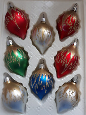 Vtg Commodore Christmas Classics Hand Decorated Ornaments Romania picture