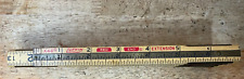 Vintage Lufkin X46 Red End Extension Rule  72”Folding Wood Ruler 6 FootTotal USA picture