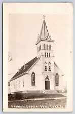 Wall Lake Iowa~Catholic Church~Clapboard Building~1919 RPPC picture