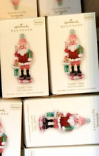 Yr 2013 Hallmark,CANDY CLAUS,LOT OF 3 ORNAMENTS,NOEL NUTCRACKERS,#1 IN SERIES picture
