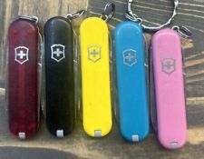 Lot of 5 Victorinox Classic SD Swiss Army Knives Multi Color G picture