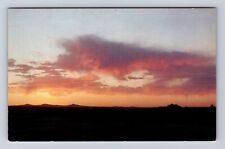 Albuquerque NM-New Mexico, Sunset Over Extinct Volcanoes, Vintage Postcard picture