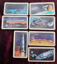 Lot of 7 The Space Age coffee cards VINTAGE Brooke Bond Apollo Command Module picture