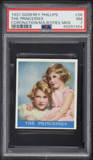 1937 Godfrey Phillips Coronation The Princesses Queen Elizabeth ROOKIE PSA 7 NM picture