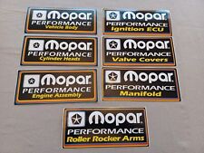 Vintage Mopar Performance Factory Contingency Sponsor Stickers NHRA NASCAR RARE  picture