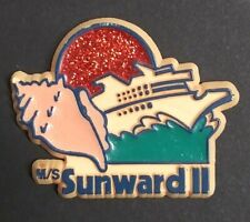 Royal Caribbean Sunward II Carnival Cruise Ship Vtg Fridge Magnet Lot (Qty 4) picture