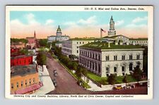 Denver CO-Colorado, US Mint And Colfax Avenue, Antique, Vintage Postcard picture
