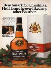 Seagram's Benchmark Bourbon--1972 Christmas Magazine Advertisement picture