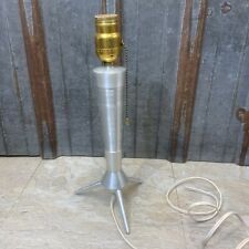 VINTAGE Rocket Lamp Sputnik Atomic MCM Aluminum Salvage Repurpose ￼ picture