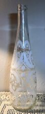 2008 Christian Lacroix Evian Glass Water Bottle Lace Flowers Limited Edition picture