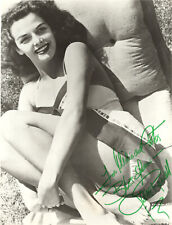 AMERICAN ACTRESS & SEX SYMBOL JANE RUSSELL , SIGNED VINTAGE PIN-UP PHOTO. picture