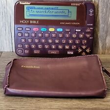 Franklin KJB-640 Electronic Holy Bible King James KJV Bookman Pocket Case *flaw* picture