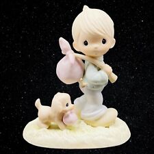 1983 Precious Moments “You Can’t Run Away From God” Figurine 5”T 4.5”W picture
