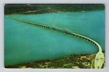 Tarrytown NY-New York, Tappan Zee Bridge, Aerial, Antique, Vintage Postcard picture