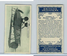 A72-14 Ardath Tobacco, Britain's Defenders, 1936, #45 Hawker Osprey picture