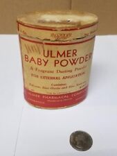 Vintage Ulmer Baby Powder Cardboard Tin Minneapolis MN picture