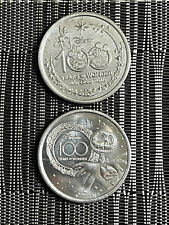 ALL 69 DISNEY WORLD 100th ANNIVERSARY SILVER COINS MEDALLIONS MICKEY MINNIE picture