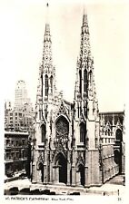 Vintage Postcard 1920's St. Patrick's Cathedral Catholic Church New York NY RPPC picture