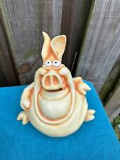 Vintage Rare P Chiari Resin Happy Pig Piggy Bank  With Stopper picture