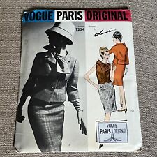 60s Vintage Sewing Pattern VOGUE PARIS ORIGINAL LANVIN Mod Suit 1254 Sz 14 =6/8 picture