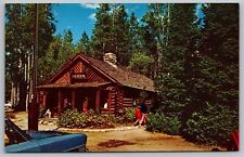 Jenny Lake Museum Grand Teton National Park Wyoming Log Cabin Forest Postcard picture