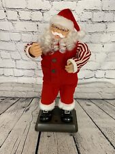 Electronic Dancing Swinging Santa Claus Vtg 1999 Run Run Rudolph Works See Video picture