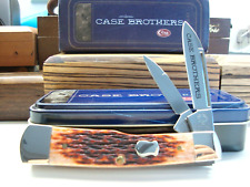 CASE BROTHERS CUTLERY 662130 SS GUNSTOCK 04 CHESTNUT BONE Limit/Edition MINT TIN picture