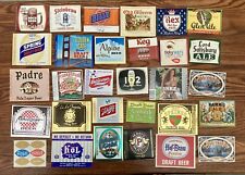 Beer Bottle Labels Vintage Lot of 30 Includes IRTP (Group A) picture