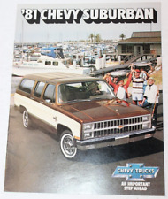 Original 1981 Chevrolet Truck Suburban Sales Brochure 81 Chevy ~VG~ picture