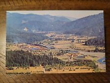 Postcard CA California Hoopa Trinity County Low Birds Eye Aerial View picture