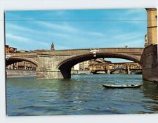 Postcard Trinity Bridge & The Old Bridge Florence Italy picture