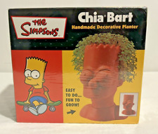 The Simpsons Chia Bart Decorative Planter Set MINT New SEALED 2002 Gag Joke Gift picture