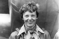 Amelia Earhart - Standing by Lockheed Electra Airplane - 4 x 6 Photo Print picture