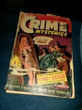 CRIME MYSTERIES 7 ribage comics 1953 golden age Horror crime GGA bondage cover picture