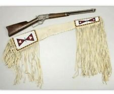 Handmade Beaded Rifle Scabbard Sioux Style Suede Leather Old American RF1 picture