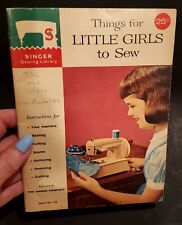 Things for Little Girls to Sew 1961 Singer Sewing Library no. 115 booklet easy picture