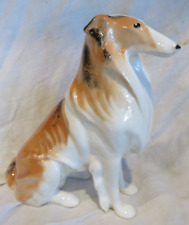 Vintage Lomonosov Porcelain Sable Collie Dog Figurine 6.5