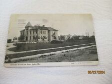Postcard Columbia Park & School, Joplin, Missouri -Williams Photoette dated 1912 picture