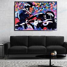SUPER Sale Signed By John Elway Handmade Painting 36H X 48W Was $7K Now $995 picture