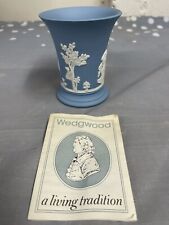 Vtg Wedgewood Blue And White Base 5”x3.5” Made In England picture