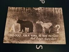 RPPC EKC  1939-1950 Humor $50,000 For A Name To This Picture Paul Bunyan  picture