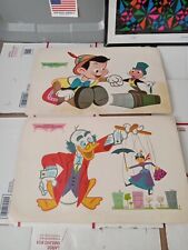 Vintage Walt Disney Placemat Ludwig Von Drake&Mary Poppins Pinnochio 60s T1#392 picture