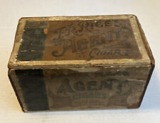 Agent Cigar Box 1901 Tax Stamp F.R. Rice M. Co. St Louis MO. Antique picture