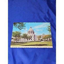Minnesota State Capitol Postcard Saint Paul Chrome Divided picture