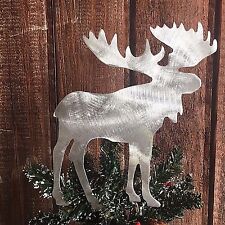 Moose, Metal Christmas Tree Topper, Rustic, Holiday Decoration, Cabin, Country picture