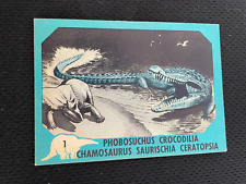 1961 DINOSAUR SERIES NU CARD #1 EXCELLENT CONDITION VINTAGE NON SPORTS CARD  picture