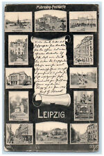 1905 Letter Leipzig Germany Dallas TX Multiview Posted Antique Postcard picture